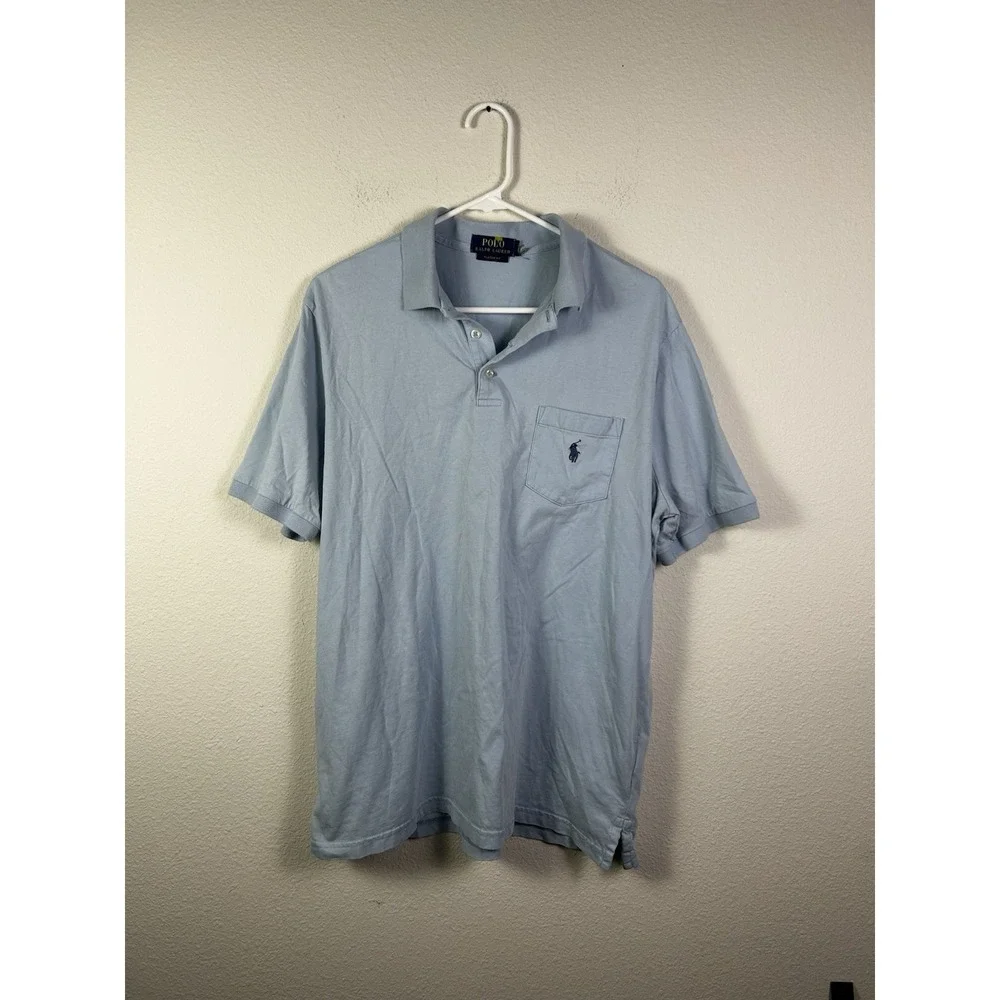 Polo Ralph Lauren Light Blue Polo Shirt Men's Shirt